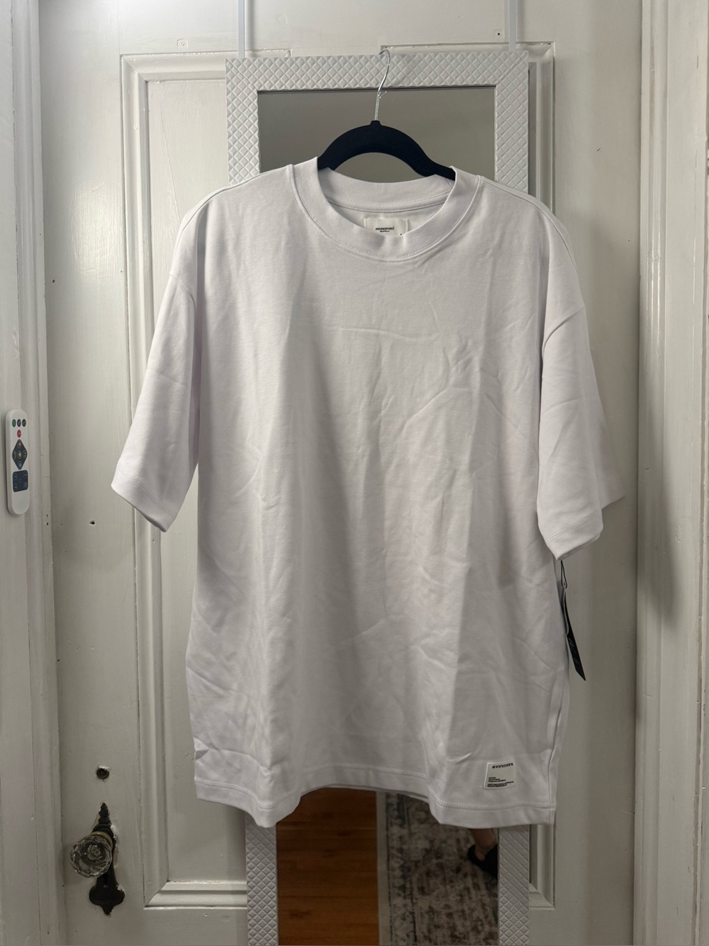 Reserved White Oversized Short-Sleeve Crew Tee